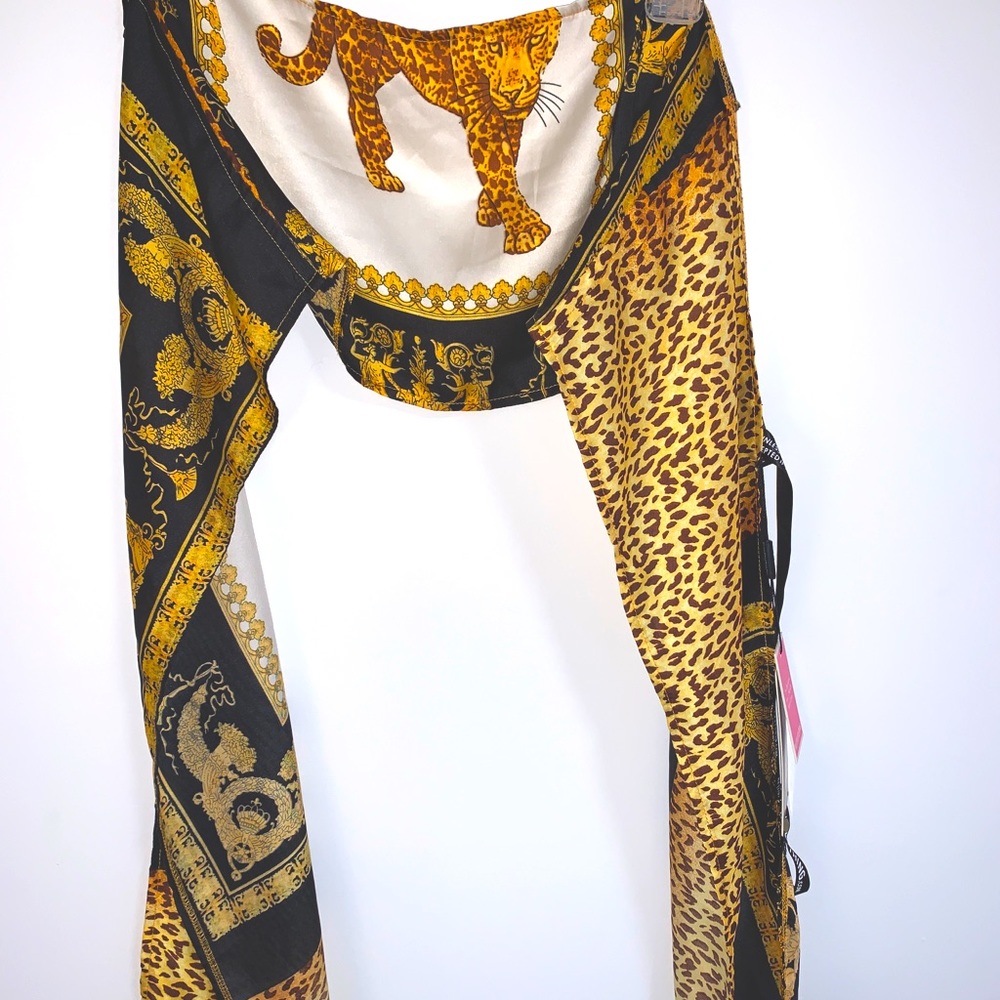 NWT Scarf Tie Top